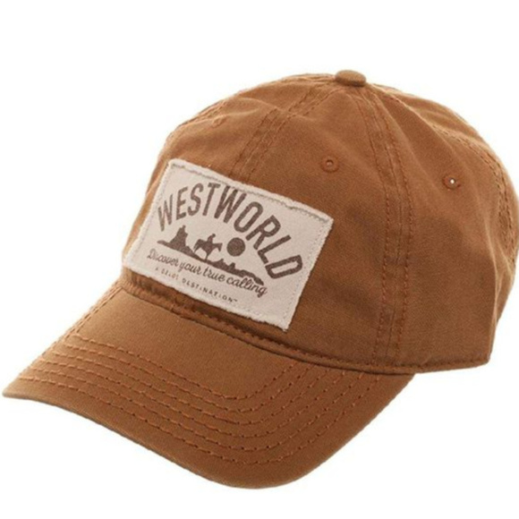 Westworld Printed Patch Adjustable Cap Brown hat LAST ONE - Picture 2 of 4